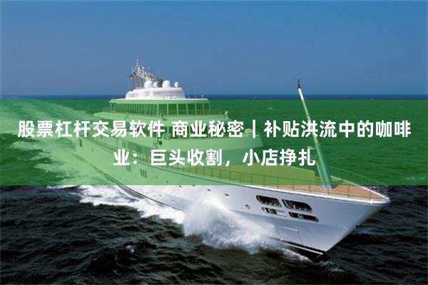 股票杠杆交易软件 商业秘密｜补贴洪流中的咖啡业：巨头收割，小店挣扎